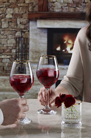 Amber Golden Touch Şarap Kadehi 460 cc