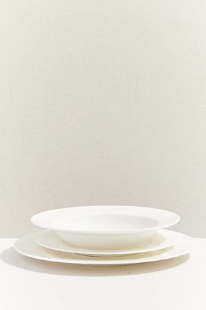 6'lı Blank No:2 Porselen Pasta Tabağı