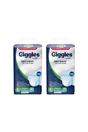 GİGGLES YETİŞKİN EMİCİ KÜLOT L BEDEN 60 ADET ( 2 PAKET)