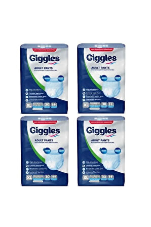 GİGGLES YETİŞKİN EMİCİ KÜLOT XL BEDEN 120 ADET (4 PAKET)