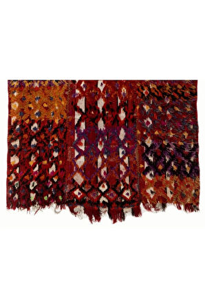130x180 cm El Dokuma Eski Bohemian Stilinde Kilim (Düz Dokuma), Çok Renkli Duvar Askısı