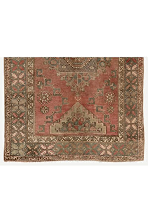 158x220 cm Eski Bergama Halısı, Türünün Tek örneği Yün Halı