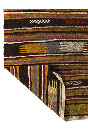 170x276 cm Geleneksel Eski El Dokuması Kilim, 1970'lerden Kilim