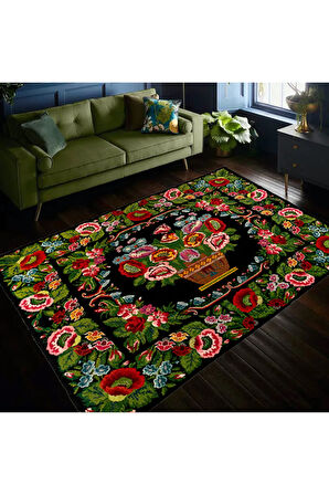 261x316 cm Modern Bohemian Stilinde Yünlü Çift Taraflı Kilim, Özel Seçenekler Mevcut
