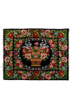261x316 cm Modern Bohemian Stilinde Yünlü Çift Taraflı Kilim, Özel Seçenekler Mevcut