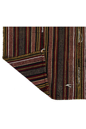 110x140 cm Dekoratif Eski Kilim. Düz Dokuma Zemin Kaplaması veya Duvar Askısı