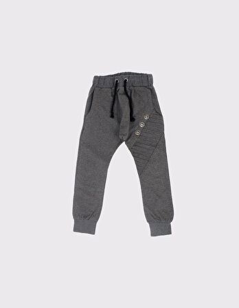 Çocuk Unisex Düğme Detaylı Konforlu Eşofman Altı_RG1144