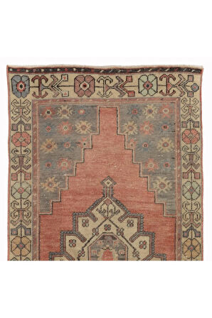 95x183 cm Eski Tribal Halı, Yumuşak Yün ve Doğal Renkler, Türk Halısı