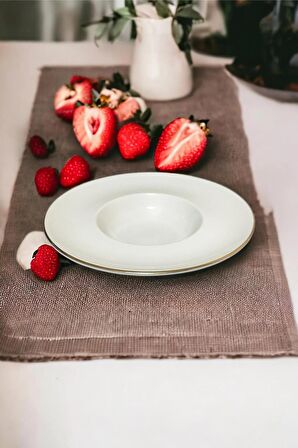 Intiale Arras Porselen Makarna Tabağı 27cm Altın Yaldız