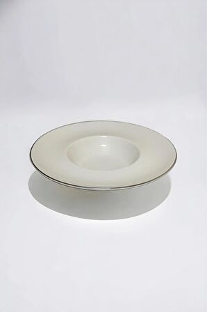 Intiale Arras Porselen Makarna Tabağı 27cm Platin Yaldız