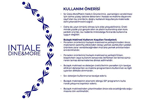 Intiale Versay Porselen Kase 23cm Altın Yaldız