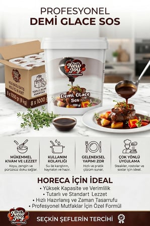 Demi Glace Sos 1000 G X 8 Adet - 1 Koli (Koli Bazlı Avantaj Paketi)
