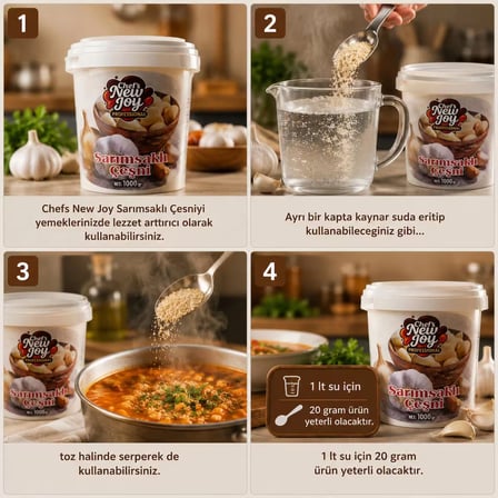 Sarımsaklı Çeşni 1000 gr Garlic Seasoning