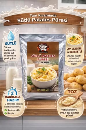 Patates Püresi Sütlü 2000 gr Mashed Potatoes
