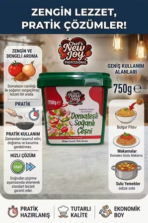 Domatesli Soğanlı Çeşni 750 g Tomato Onion Seasoning