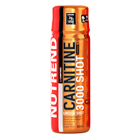 Nutrend L-carnitine 3000mg Shot 20 Ampul Portakallı Karnitin