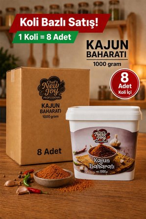 Kajun Baharatı 1000 G x 8 Adet - 1 Koli (Koli Bazlı Avantaj Paketi)