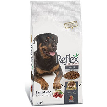 Reflex Adult Dog Kuzu Etli & Pirinçli Yetişkin Köpek Maması 15 Kg