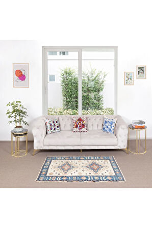138x192 cm Yeni El Yapımı Uşak Halısı, Modern Oturma Odası Halısı, %100 Yün