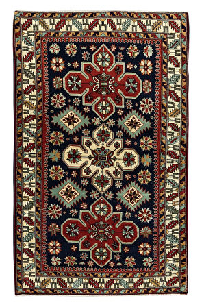 105x171 cm Türkiye'den El Düğümlü Alan Halısı, %100 Yün, Modern Ev Dekor Halı