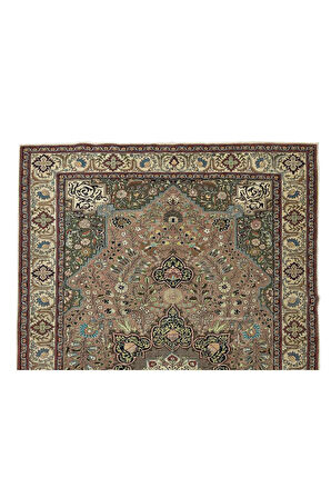 200x300 cm El Yapımı Modern Kayseri Halısı, Dekoratif Madalyon Tasarımlı Halı, %100 Yün