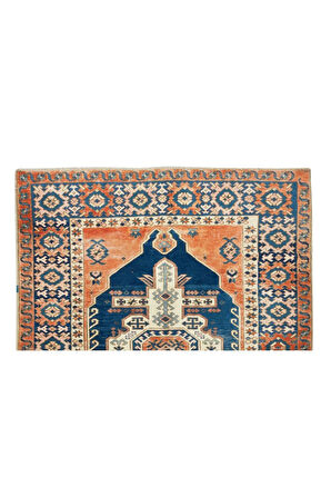 178x230 cm El Yapımı Halı, Modern Geometrik Desenli Halı, %100 Yün