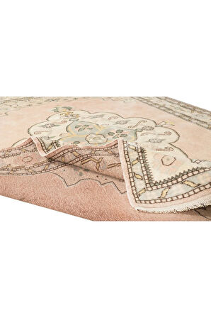 170x250 cm Madalyon Desenli El Düğümlü Halı, %100 Yün, El yapımı Halı