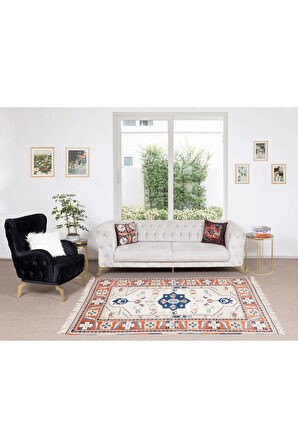 163x226 cm Modern El Yapımı Geometrik Desenli Ofis ve Ev Dekoru Halı, %100 Yün