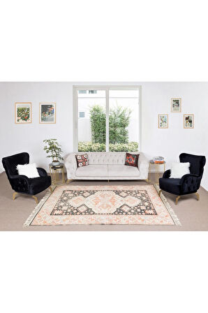 197x275 Cm Ev Ve Ofis Dekoru Için Modern El Yapımı Anadolu Uşak Halısı