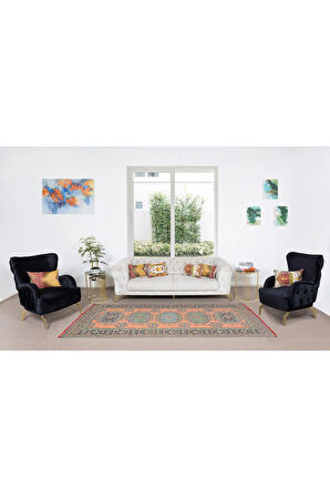 137x334 cm Koridor veya Giriş Yolu Dekoru için Eski El Yapımı Yünlü Yolluk Halı, Antre Hol Halı