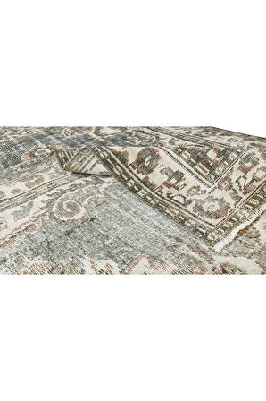 160x247 cm El Düğümlü Türk Uşak Halısı, Eski Yün Halı, El Yapımı Halı