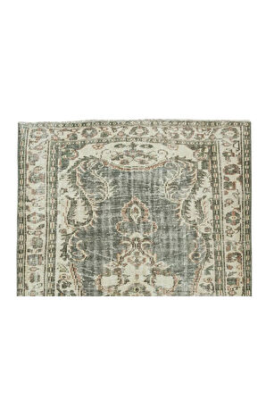 160x247 cm El Düğümlü Türk Uşak Halısı, Eski Yün Halı, El Yapımı Halı