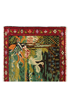 47x81 cm Dekoratif El Yapımı Duvar Askısı, Eski Halı