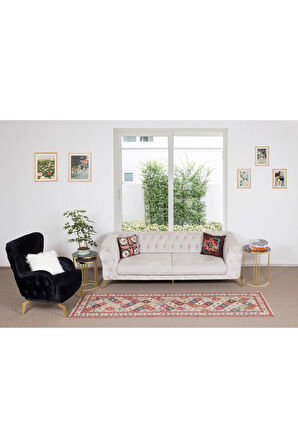 77x283 cm Türkiye'den Koridor Yolluk Halısı, El Düğümlü Koridor Halısı