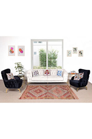 159x252 cm Türünün Tek Örneği Geometrik Desenli Eski Dekoratif El Dokuması Cicim Kilim. %100 Yün