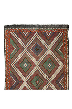 165x327 cm Benzersiz Eski Dekoratif El Dokuması Cicim Kilim. %100 Yün. Jajim Kilim
