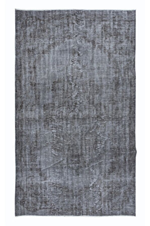 155x262 cm Modern El Yapımı Halı, Gri Çocuk Odası Halı, Gri Ev Dekoru