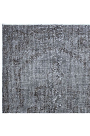 155x262 cm Modern El Yapımı Halı, Gri Çocuk Odası Halı, Gri Ev Dekoru