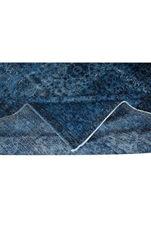 190x297 cm Modern El Yapımı Halı, Mavi Çocuk Odası Halı, Mavi Ev Dekoru