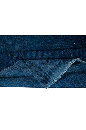 174x280 cm Geleneksel El Dokuması Mavi Halı, Anadolu'dan Yünlü Halı, Modern Alan Halısı