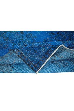 183x298 cm Modern El Yapımı Halı, Mavi Çocuk Odası Halı, Mavi Ev Dekoru