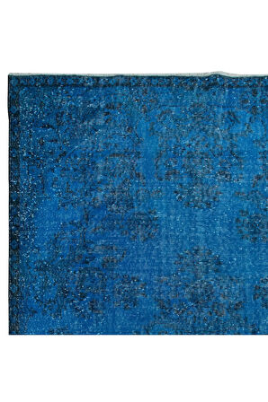 183x298 cm Modern El Yapımı Halı, Mavi Çocuk Odası Halı, Mavi Ev Dekoru