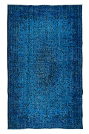 172x275 cm El Dokuması Halı, Mavi Modern Halı, El Yapımı Yünlü Halı