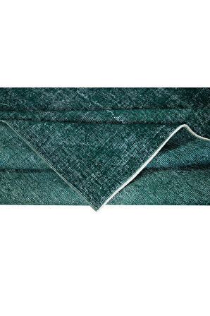 200x320 cm El Yapımı Türk Halısı, Yeşil El Dokuması Halı, Modern Yünlü Halı