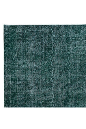 200x320 cm El Yapımı Türk Halısı, Yeşil El Dokuması Halı, Modern Yünlü Halı
