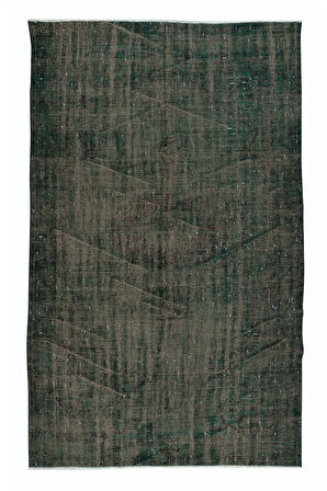 160x257 cm El Dokuması Halı, Yeşil Modern Halı, El Yapımı Yünlü Halı