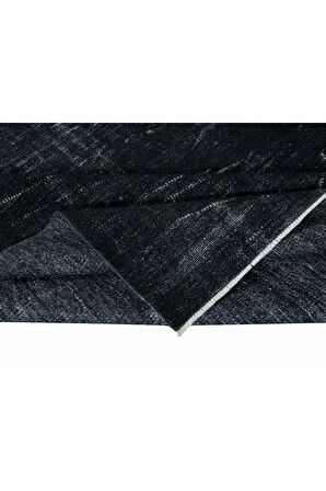 157x290 cm Siyah El Yapımı Anadolu Halısı, Çağdaş Ev ve Ofis Dekoru Halı