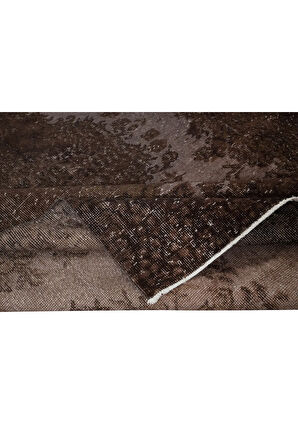 172x273 cm Çağdaş El Düğümlü Halı, Kahverengi El Dokuması Yün ve Pamuktan Yapılmış Alan Halısı