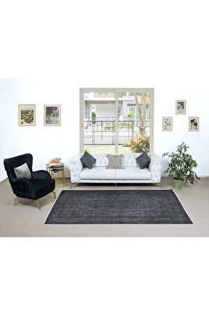 179x282 cm El Dokuması Halı, Gri Modern Halı, El Yapımı Yünlü Halı