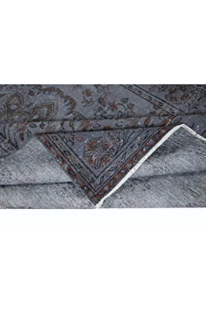 167x295 cm Gri El Dokuması Halı, Mutfak ve Yemek Odası için Modern Halı